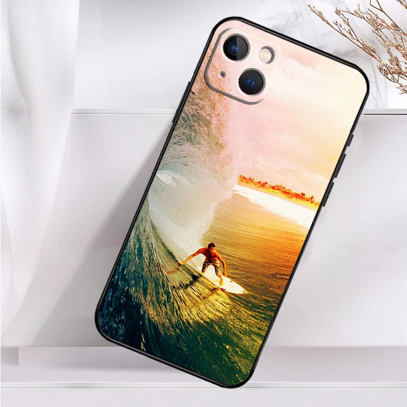 California Surfing Waves Phone Case For iPhone 14 13 12 11 16 15 Pro Max Plus Mini 7 8 X XR XS Max Soft Cover