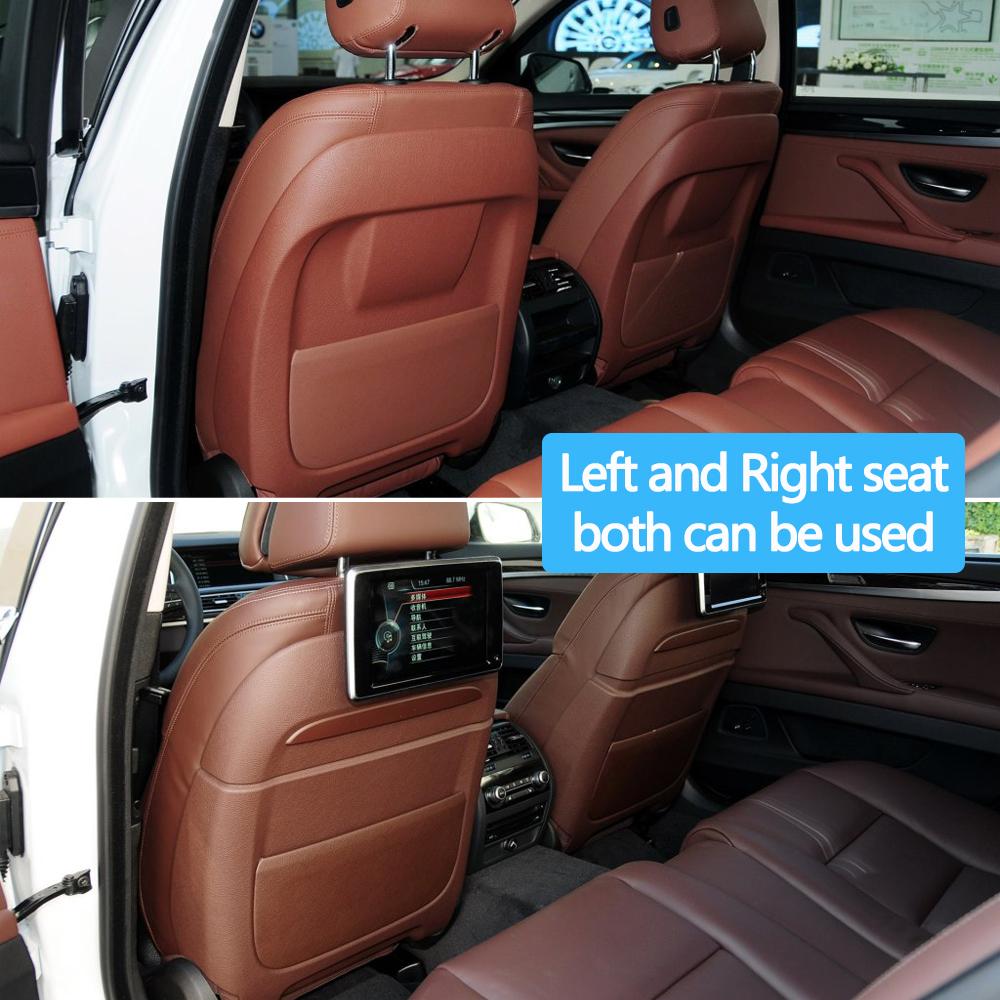 Car Left Right Seat Backrest Leather Pocket Cover For BMW 5 GT X5 X6 7 Series F10 F11 F07 F01 F02 F15 F16 730 735 740 2013-2020