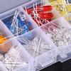 200pcs 5mm LED Light Emitting Diodes Yellow Red Blue Green Orange Light Assortment Kit