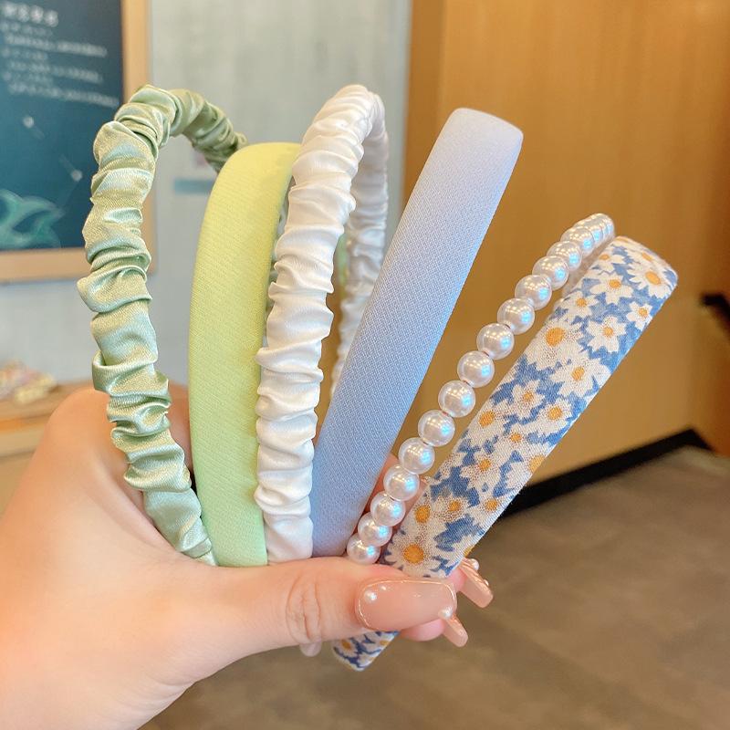 3/6 шт. набор модных женских тканевых резинок для волос головной убор повязка на голову для девочек обруч для волос аксессуары для волос головной убор