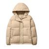 Hooded light and thin down jacket women's short winter clothing warm medium and thick loose design bread jacket large size outside