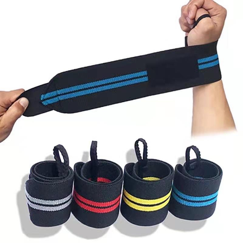 Gym Fitness Weightlifting Powerlifting Wrist Brace Support Strap Weight Lifting Wristband Elastic Breathable Wrist Wraps Bandage