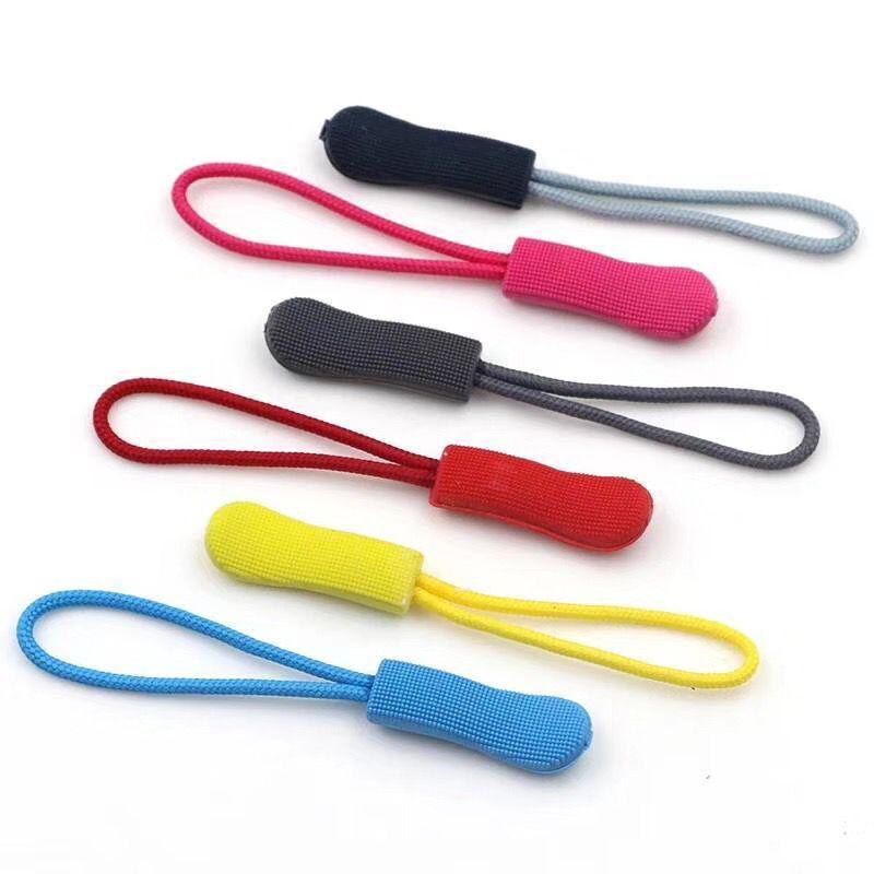 10 Pcs Zipper Pull Puller End Fit Rope Tag Replacement Clip Broken Buckle Fixer Zip Cord Tab Travel Bag Suitcase Tent