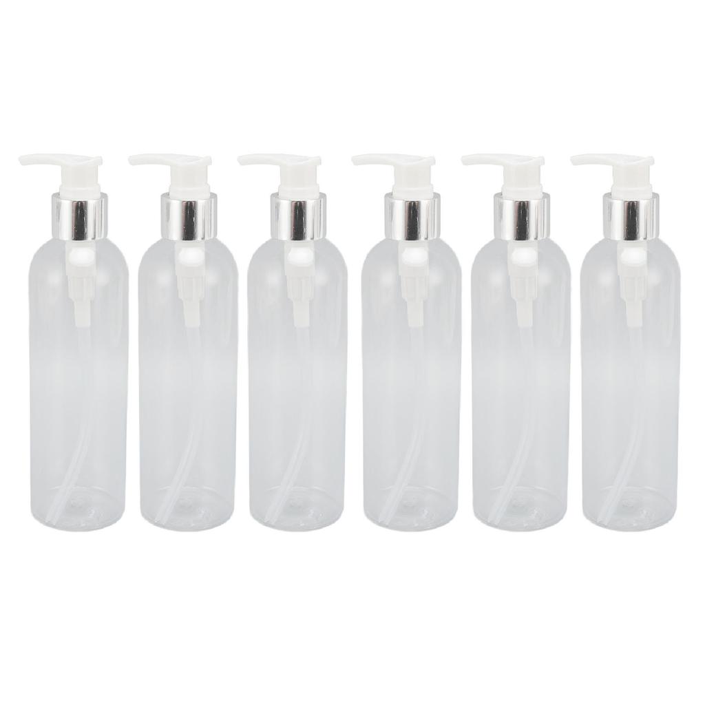 Прозрачный пластиковый дозатор для бутылок с насосом, пустой многоразовый насос для бутылок с массажным маслом для шампуня-кондиционера