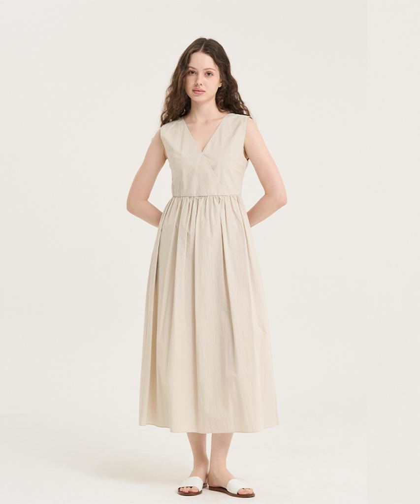 Reve Hearted Bare Grace Dress - Beige