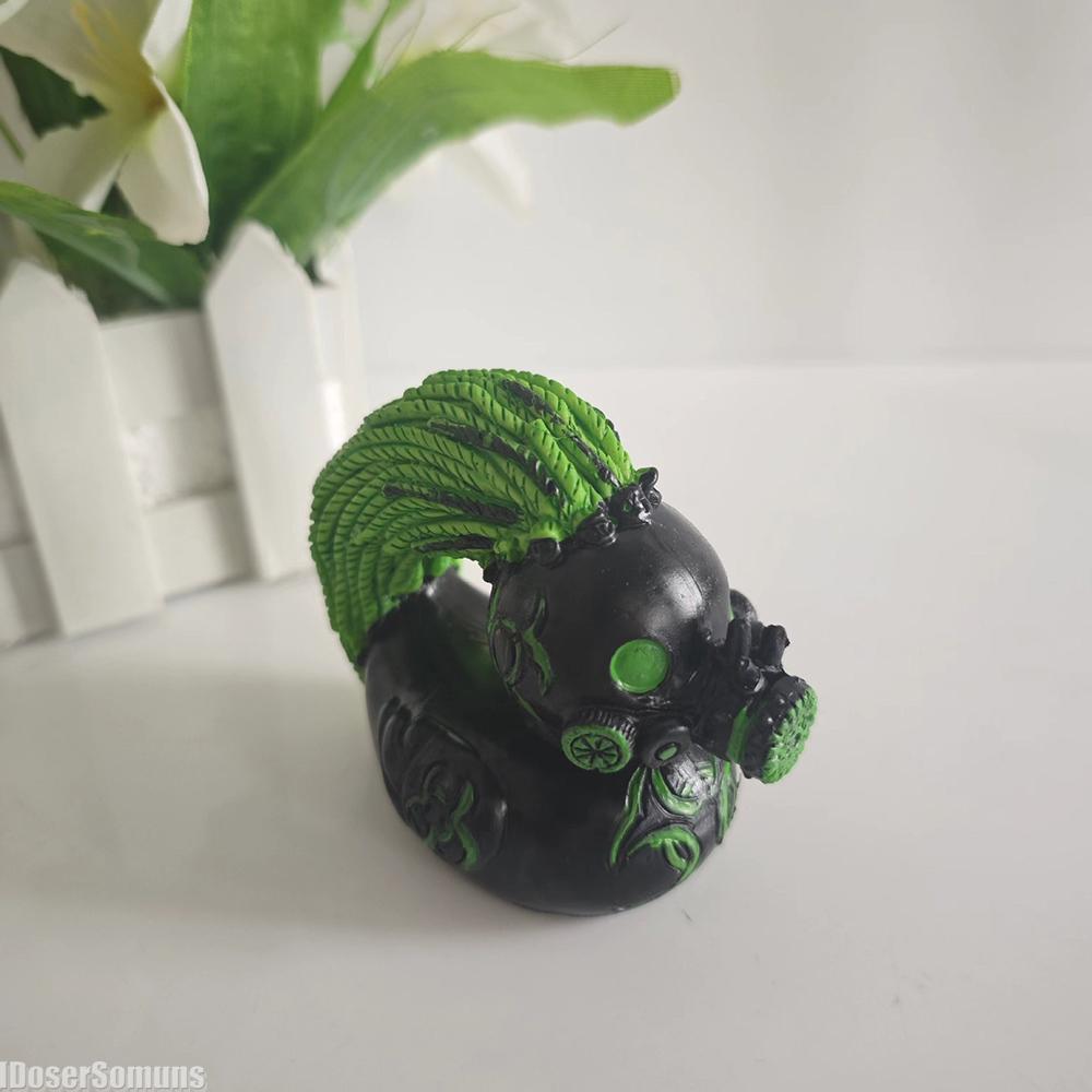 Утка-рокер, креативная статуэтка утки из смолы, скульптура утки, мультяшная крутая настольная фигурка животного, предметы ужасов для коллекционирования для домашнего декора