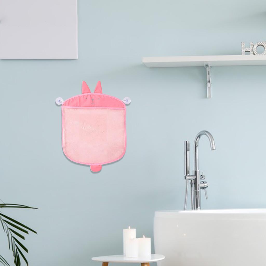 Versatile Baby Bath Time Toy Tidy Storage Hanging Bag Multi-functional Bathroom Organiser Net
