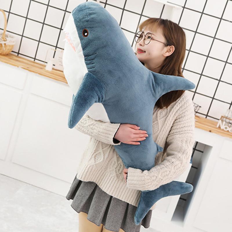 Милая плюшевая кукла в виде акулы, многоразмерная мягкая подушка с мягкими животными, плюшевая игрушка, подарки на день рождения для девочек