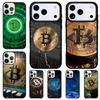 Чехол для телефона Bitcoin BTC для iPhone 17 Air 16 15 11 12 14 13 Pro Max Ударопрочный чехол