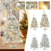 Christmas TreeWhite Flocking Desktop Christmas Tree Home Christmas Scene Decoration Ornaments