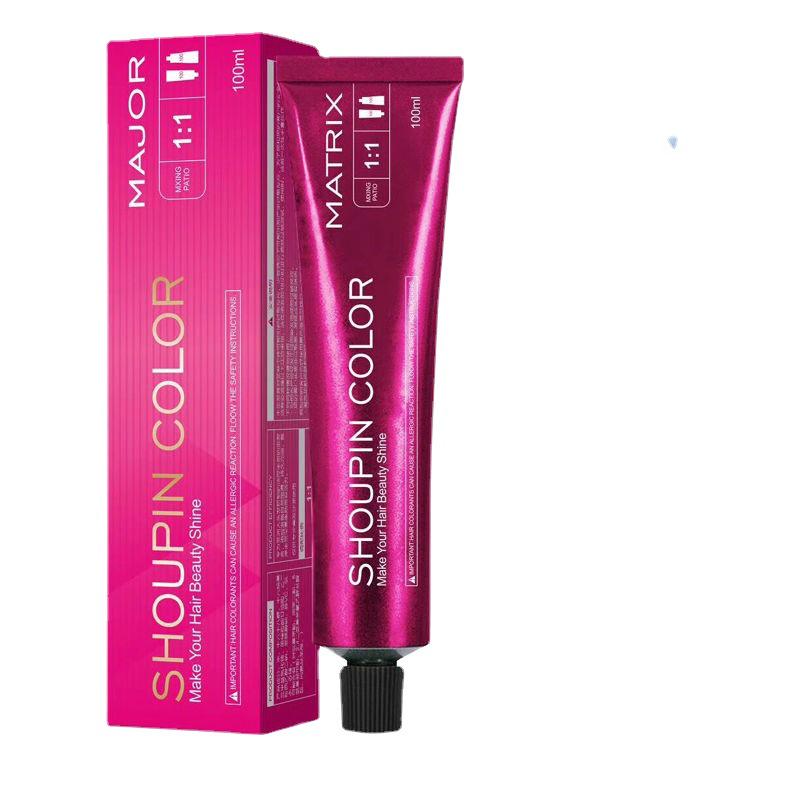 2026 Краска для волос: Серо-коричневый лен, цвет черного чая, с пользой для ухода за волосами