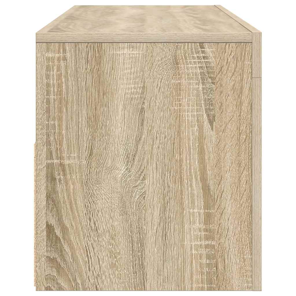 TV Cabinet with LED Lights Sonoma Oak 120x35x40 cm