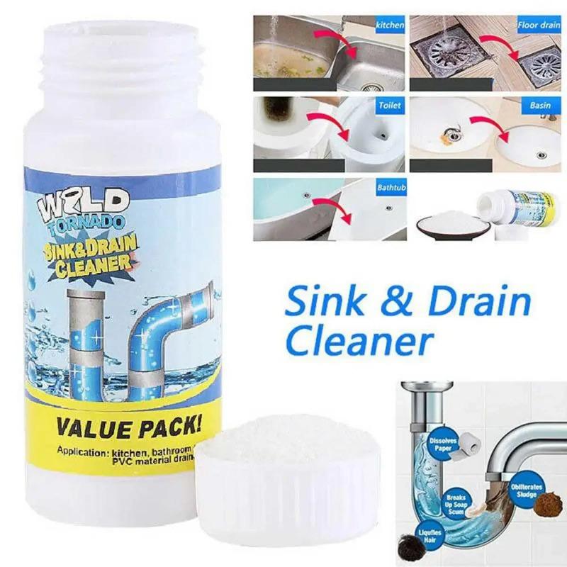 Kitchen Pipe Dredge Agent Sink Bathroom Cleaning Deodorization Toilet Sink Strong Dredge Cleaner Sewer Hair Floor Drain