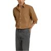 Levis Solid Color Comfortable Long Sleeve Shirt Men Shirts Brown A8643-0003