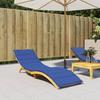 VidaXL Royal Blue Sun Lounger Cushion 200x70x3 Cm Oxford Fabric 314228