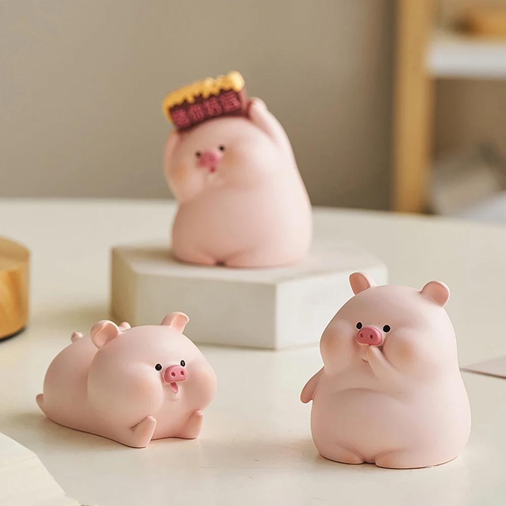 Художественный милый поросенок офисный стол креативное украшение девушка стол украшение автомобиль эмоциональная стабильность исцеление автомобиль сейф