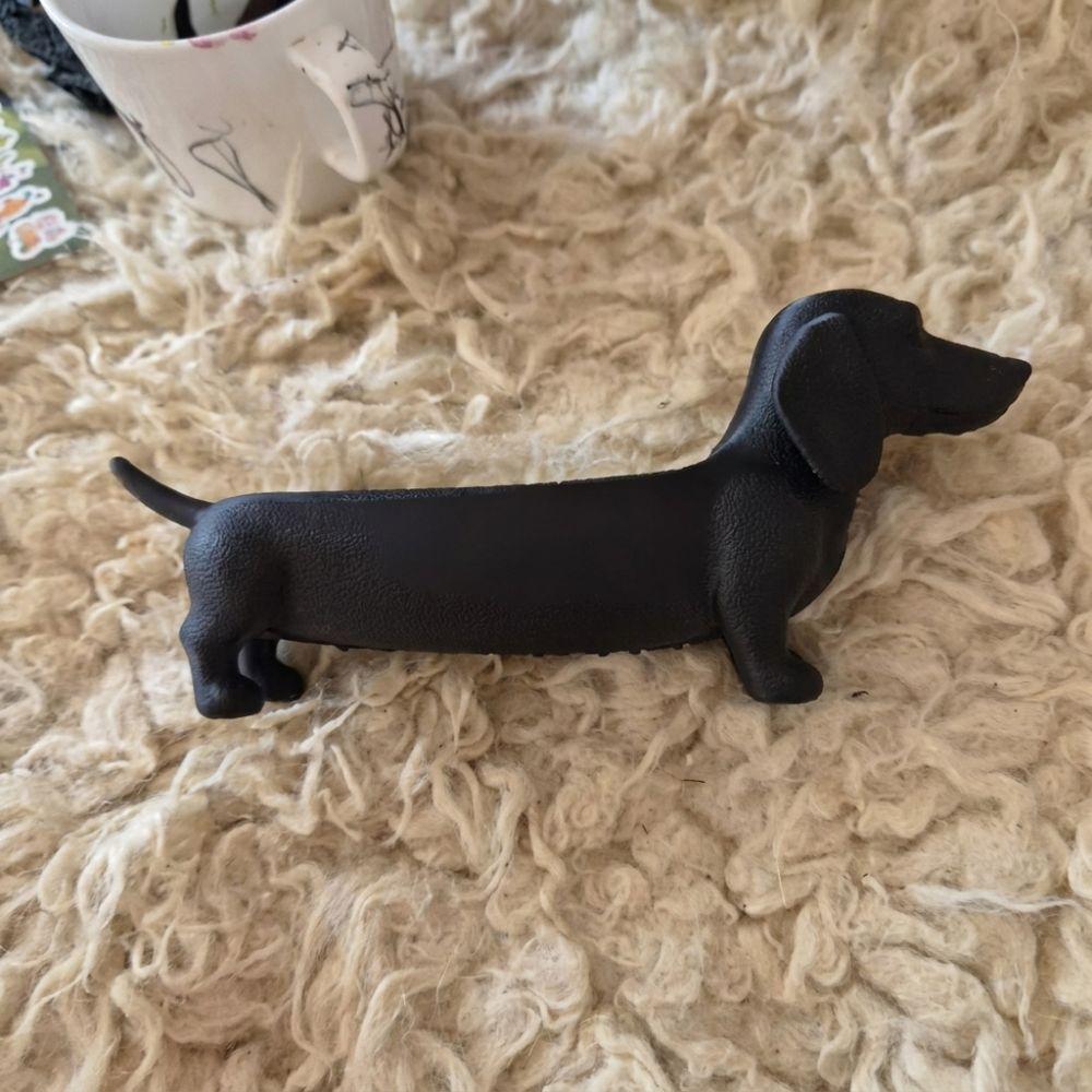 Plastic Dachshund Storage Tray Animal Catchall Tray for Entryway Sausage Dog Planter Home Craft