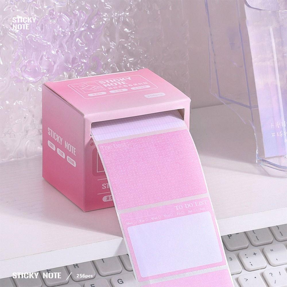 256 PCS/Set DIY Memo Pad Pull-out Roll Type Scrapbook Sticker Study Sticky Note  Creative Stationery