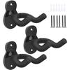 Wall Mount for Guitar - Black - 3pcs - Carbon Steel - Non-slip - Multifunctional