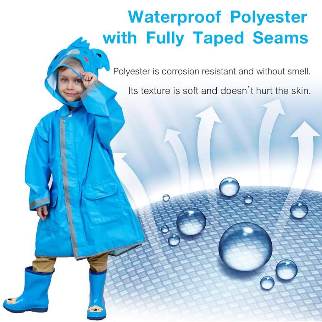 Дождевик для маленьких мальчиков и девочек, детский плащ с 3D мультфильмами, пончо