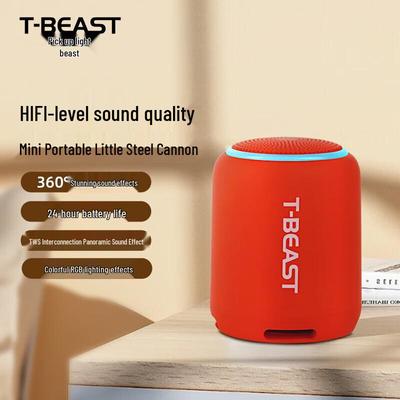 Портативная уличная Bluetooth-колонка T-BEAST с RGB-подсветкой, штекер CN (адаптер в комплекте)