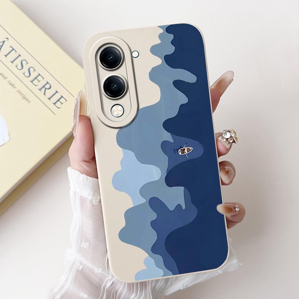 For Vivo Y04 Case V2430 Silicone Cute Cat Fashion Butterfly Flowers Love Painted Back Cover For Vivo Y04 4G Phone Case Bumper