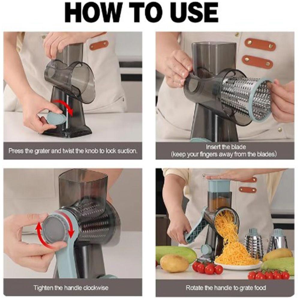 Versatile Rotary Cheese Grater Blender Peanut Nuts Grinder Cheese Vegetable Shredder Kitchen