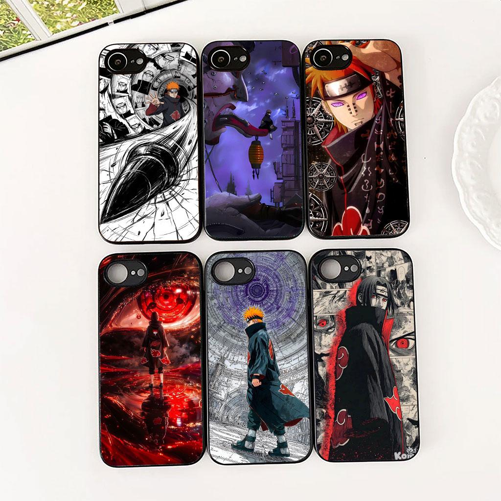 Pain Narutos Uchiha Itachi Akatsuki Silicone Phone Cover for Apple iPhone 17 Air 12 13 Pro Max Mini ProMax 7 + 8 Plus Soft Case