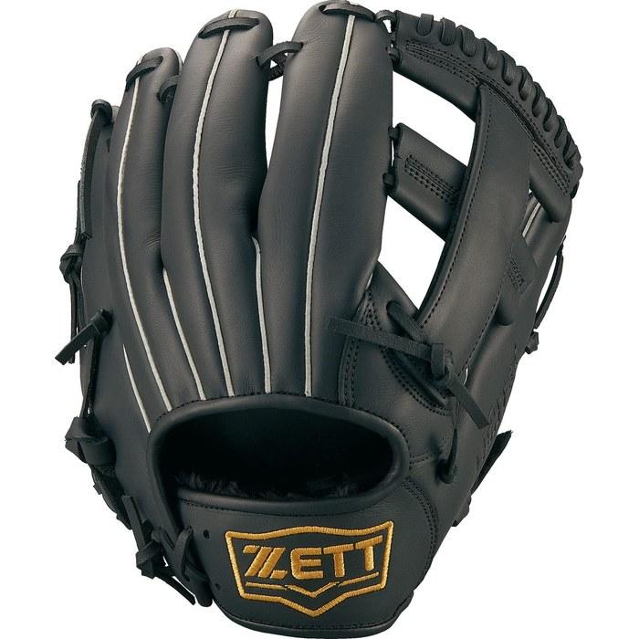 ZETT Soft Baseball Glove All-Round Use, Infield/Outfield, Left-Hand Throw, Black(1900), BSGB3900A, Size 5