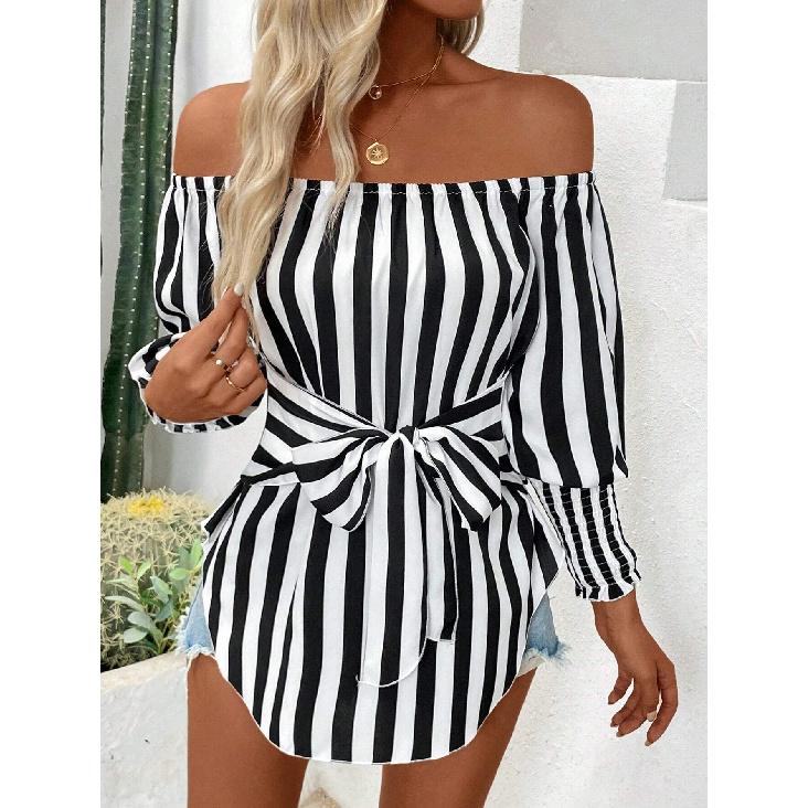 Spring And Autumn New Women'S Versatile Long Sleeve Daily Business Commuter Elegant Comfort Sexy Bottom Shirt Top