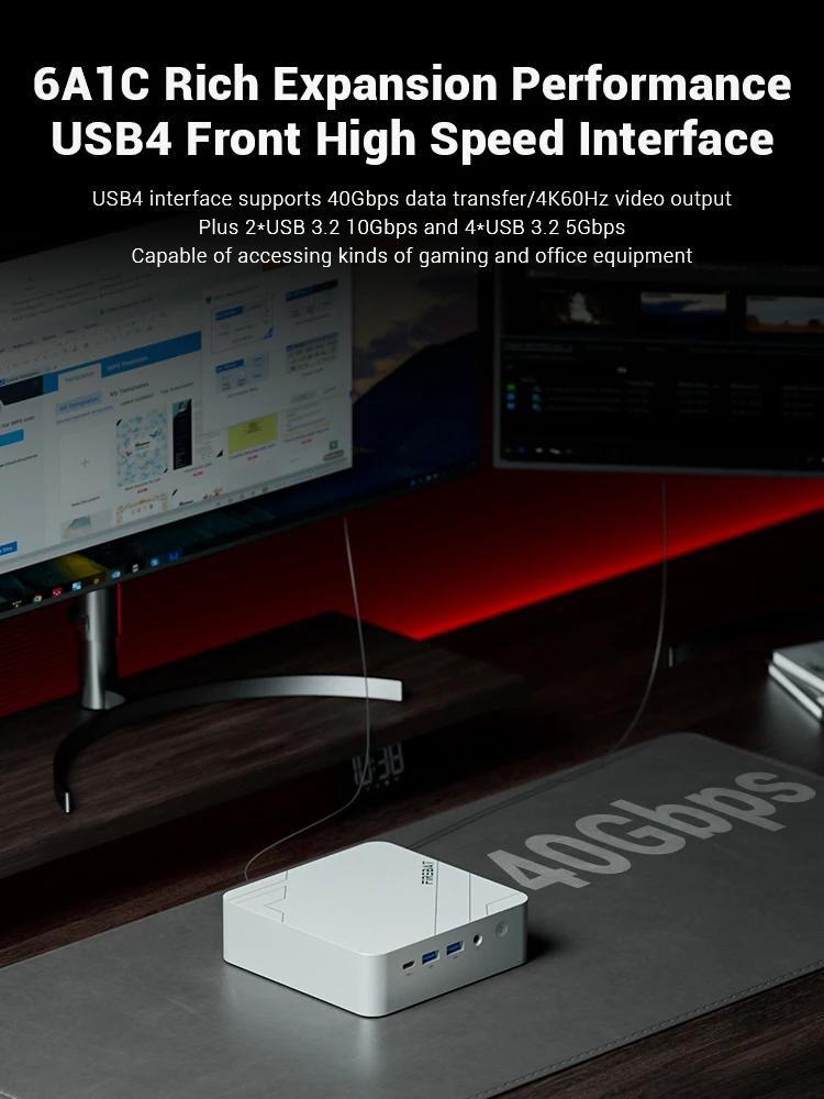FIREBAT F1 P Мини-ПК AMD Ryzen 7 H 255 16 ГБ+512 ГБ/24 ГБ+1 ТБ SSD Win11 Pro Wi-Fi 6 BT5.2 USB4.0 Игровой Мини-Компьютер
