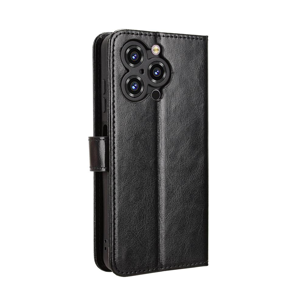 Чехол-кошелек из ПУ-кожи с ремешком для Oukitel C3, текстура Crazy Horse