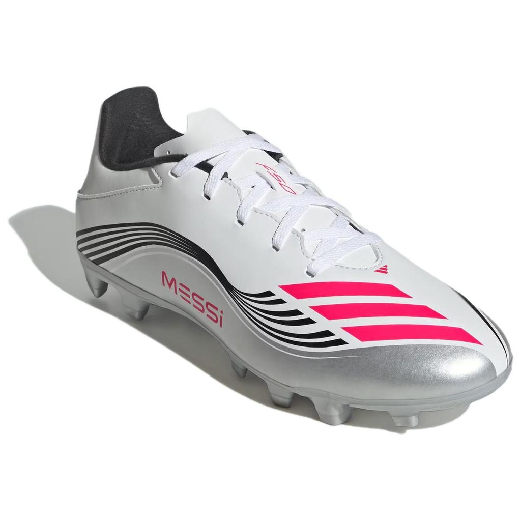 adidas Клубная модель F50 Универсальные Удобные Прочные Футбольные Бутсы Мужские кроссовки Белый Серебристый JP7443