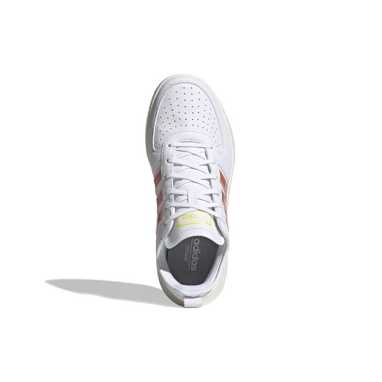 Adidas Court80s Pu Coverage Low top Skateboard Shoes Women's White Pink EG8265