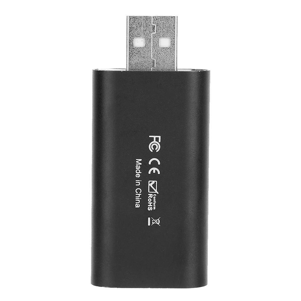 USB 2.0 HDMI HD Видеозахватывающая карта Мини Портативный Адаптер Черный для ПК Компьютера