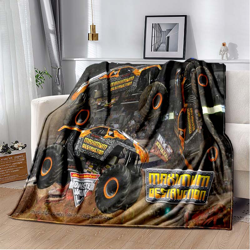 Monster Jam Grave Digger Truck Hot Wheels Диван Одеяло Легкое теплое изоляционное одеяло Кровать Офисный автомобиль наколенники Плед Одеяло