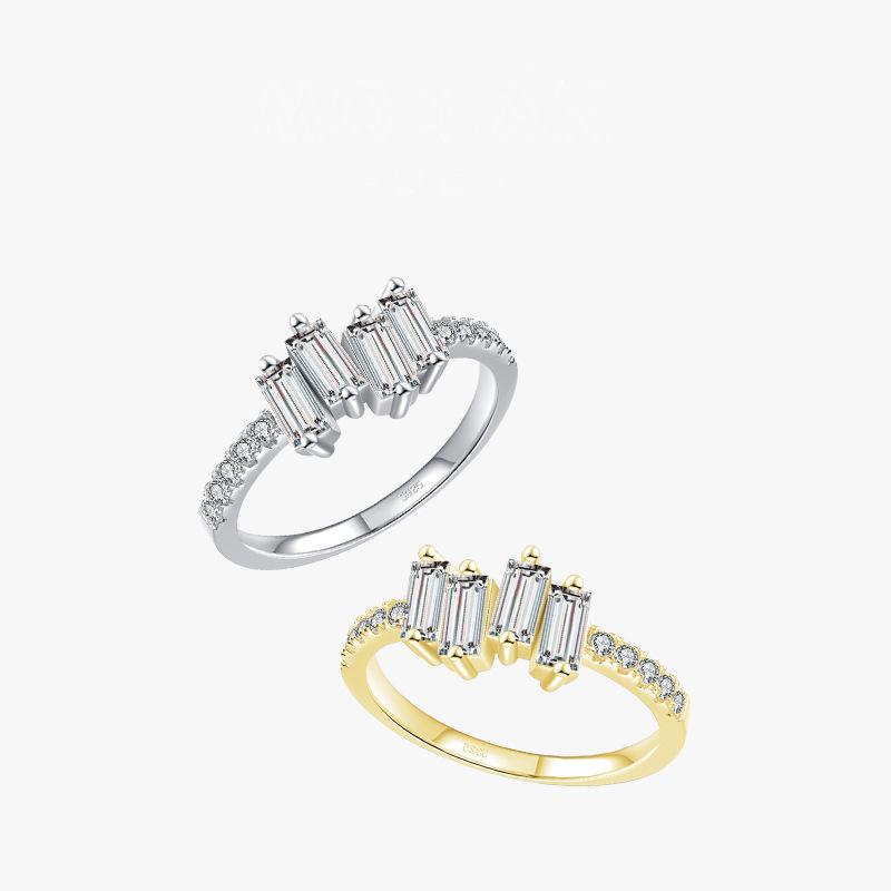 Tancise Classic стерлингового серебра 925 пробы кольцо с цирконом женские ювелирные изделия свадебное обещание вечерние подарок