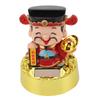 Solar Swinging God of Wealth Figurine Statue God of Fortune Car Dashboard Ornament Feng Shui Decor