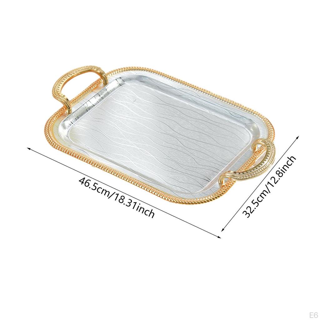 Поднос для сервировки, декоративный многоцелевой элегантный держатель для чайной чашки, ювелирные изделия для кухни, туалета