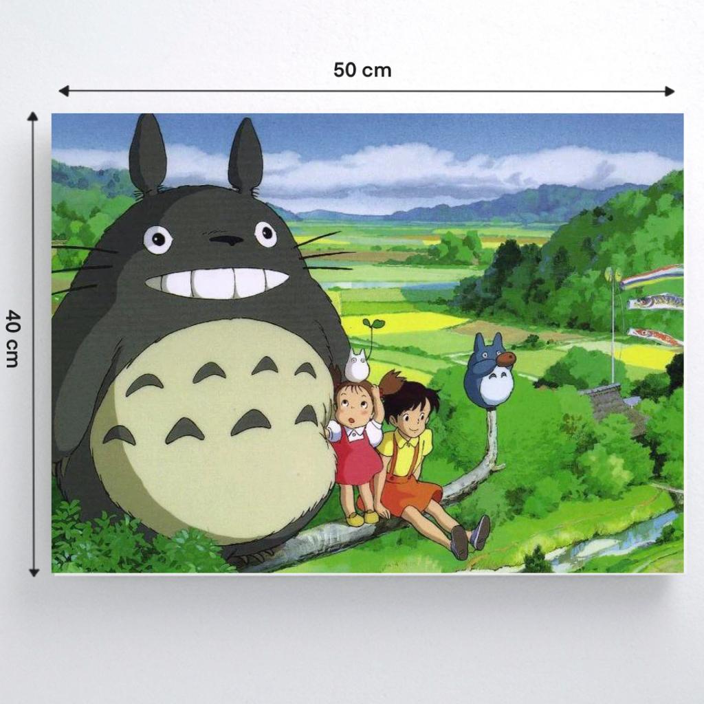 Malowanie Po Numerach Z Ramą Obrazy Do Malowania - Totoro Ghibli 50X40 Cm