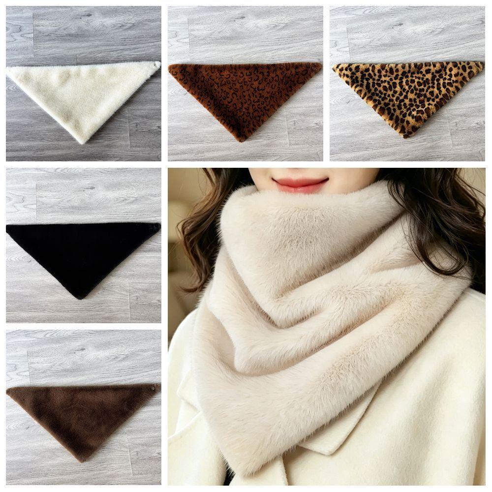 Long Wrap Faux Fur Scarf Soft Plush Neck Warmer New Plush Scarf Women