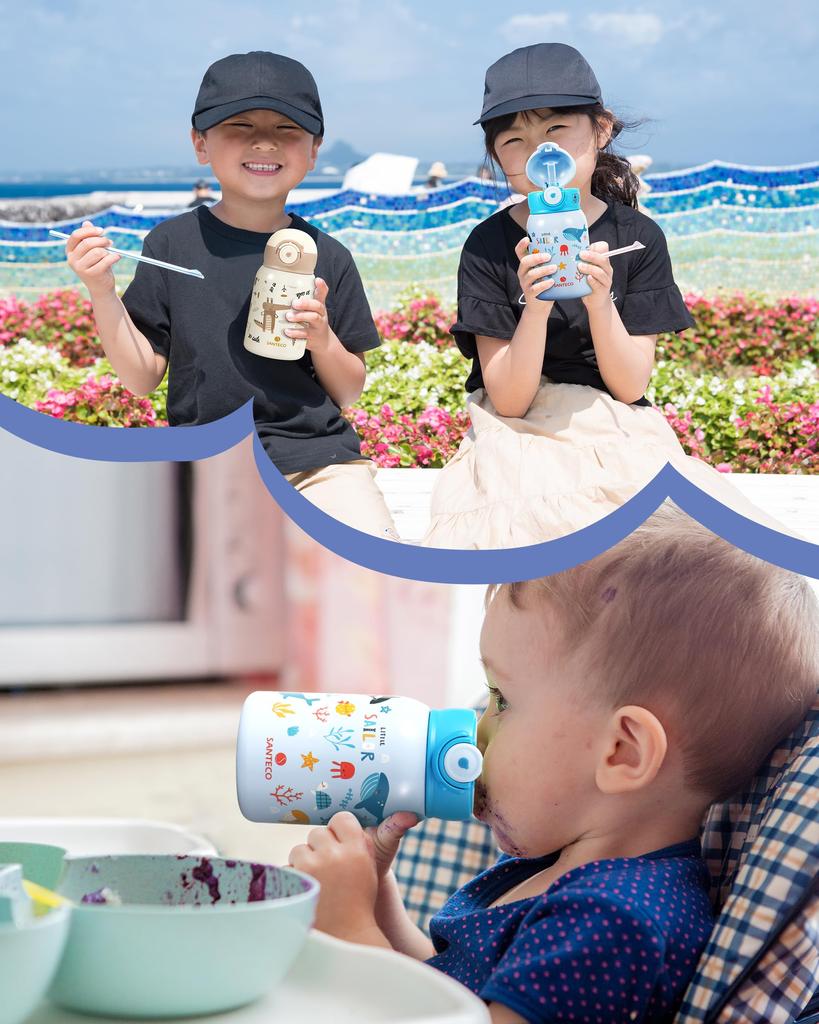 Бутылка для воды SANTECO MARA Thermos 450 мл с трубочкой в комплекте Прямой тип питья Совместимость со спортивными напитками Совместимость с газированием Холодоизоляция