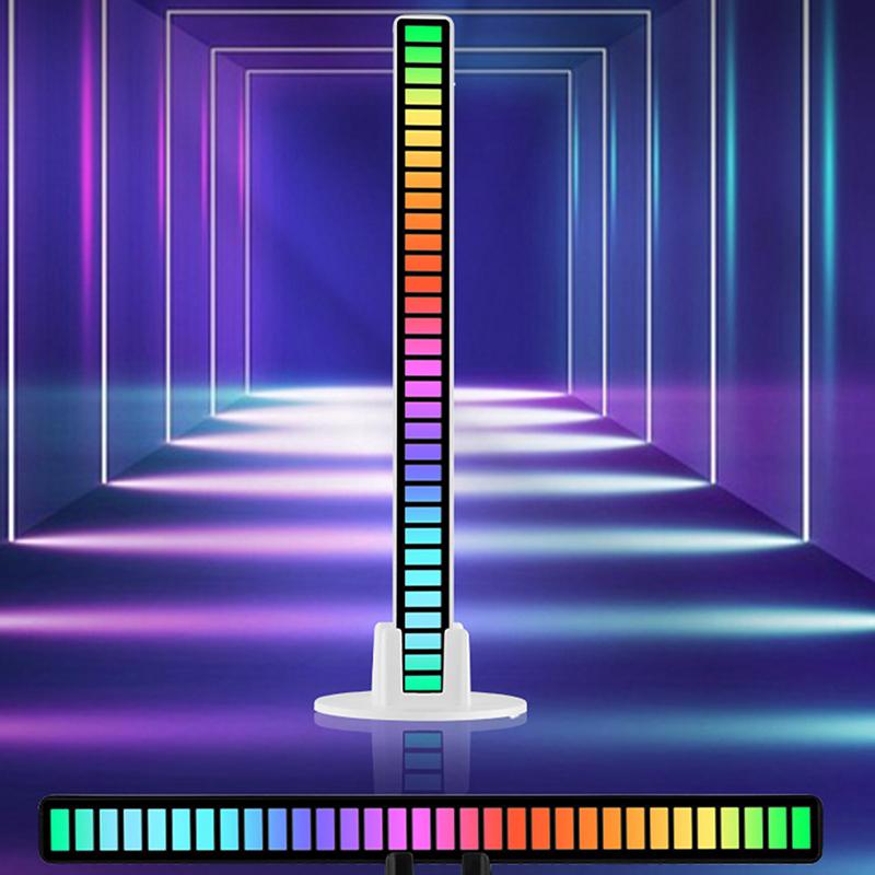 Rgb Голосовое управление Аудио Голосовое управление Музыкальный ритм Лампа Светодиодный атмосферный свет