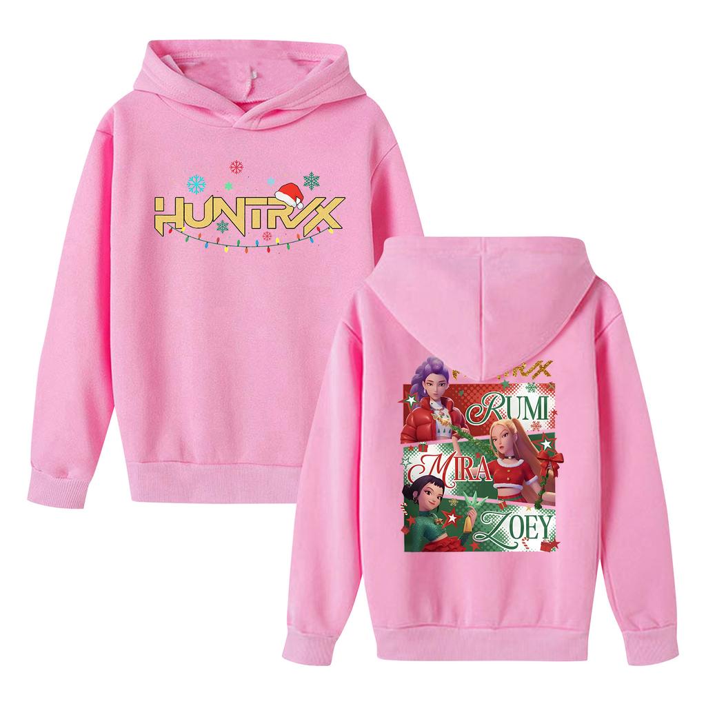 Kids' Long Sleeve Loose Pullover Letter Print Drawstring Hooded Sweatshirt