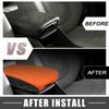 ABSOPRO Car Center Console Pad, Waterproof Armrest Seat Box Cover Protector for Dodge Charger 2015-2022, Black Orange
