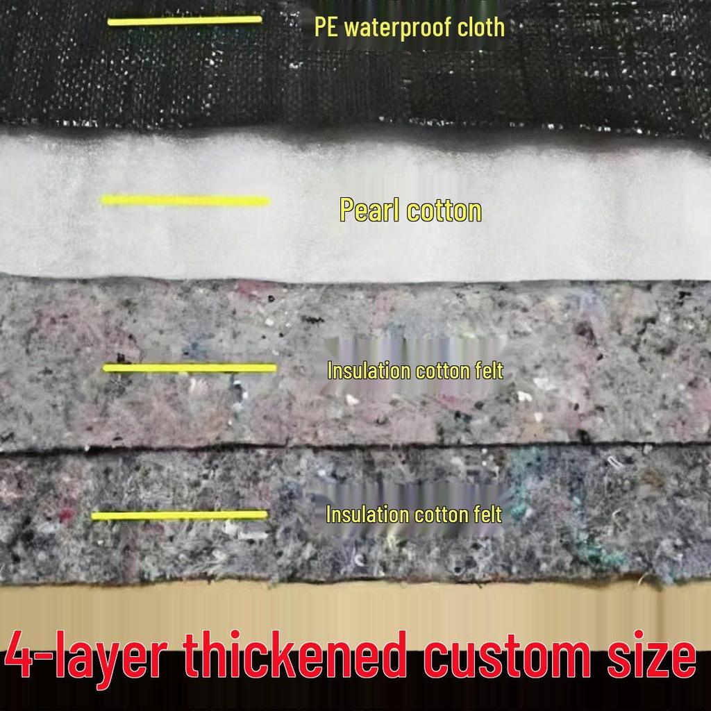 Водонепроницаемое утепленное хлопковое одеяло для зимних овощей: Толстое, Теплосберегающее, Дождестойкое Покрытие для теплицы