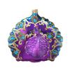1 Pcs Peacock Crafts Glass and Resin Miniatures For House Ornaments Home Decoration Accessories Gifts