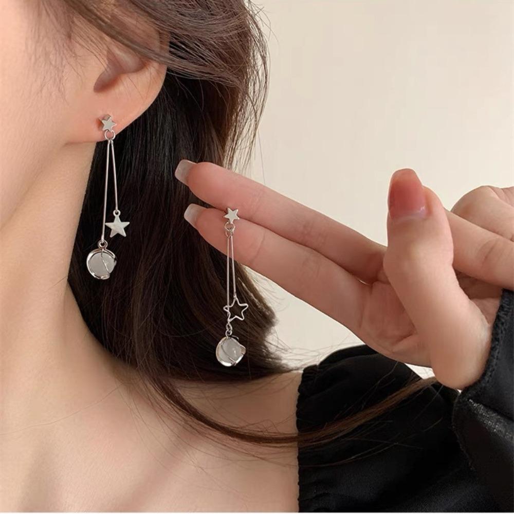 Серьги-кисточки из жемчуга премиум-класса Silver Needle Celebrity, элегантные, модные, с темпераментом, серьги из легкой роскоши с блестящими бриллиантами, длинные серьги для женщин