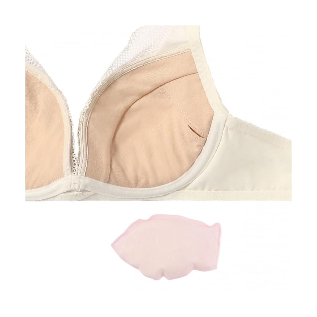 By Inner Set Daisy Lace Dream Bra Deep V Bra Shorts Set AMST1150 WHU2 Hikini JX 1345 B65M [Amostyle Triumph] & + Women's (Pink)