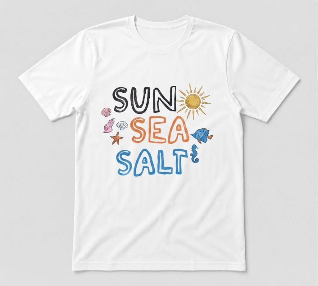 Summer Beach Seashell Summer Vibes Lover Graphic Tee White T-shirt